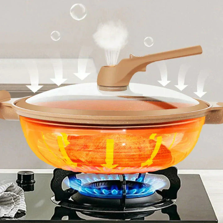 Frendorf | Multifunksjonell Wokpanne med Non-Stick Belegg - CookFlex