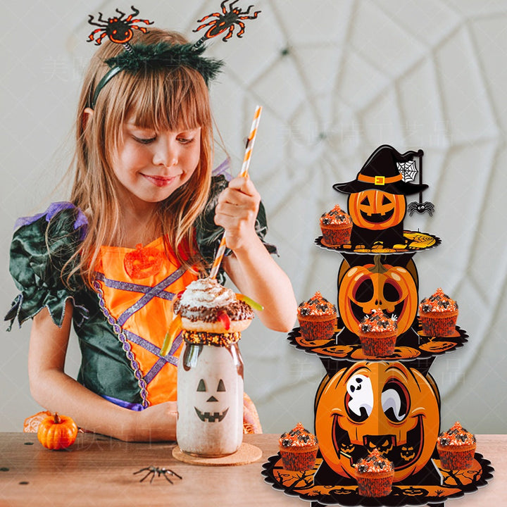 Skanto | HauntTower Halloween Tematisk Cupcake Ställ