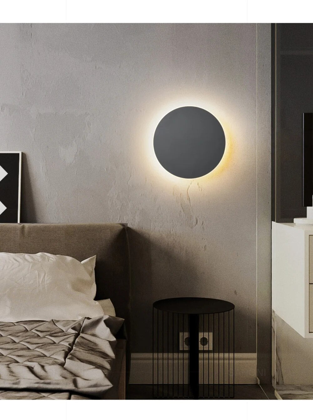 LED Vegglampe Rund