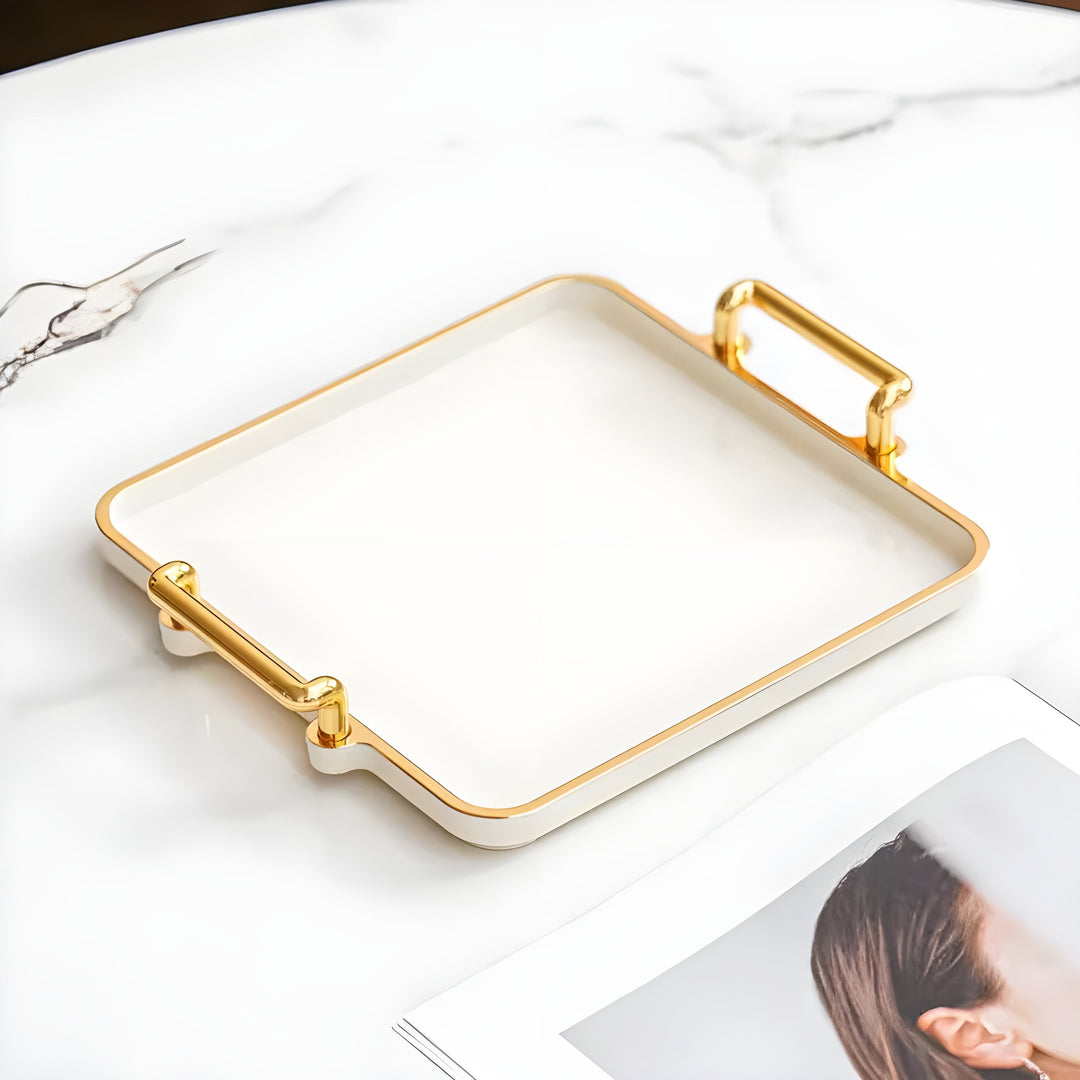 Elegant Luxury Storage Tray for Organizing Home Essentials | Skanto