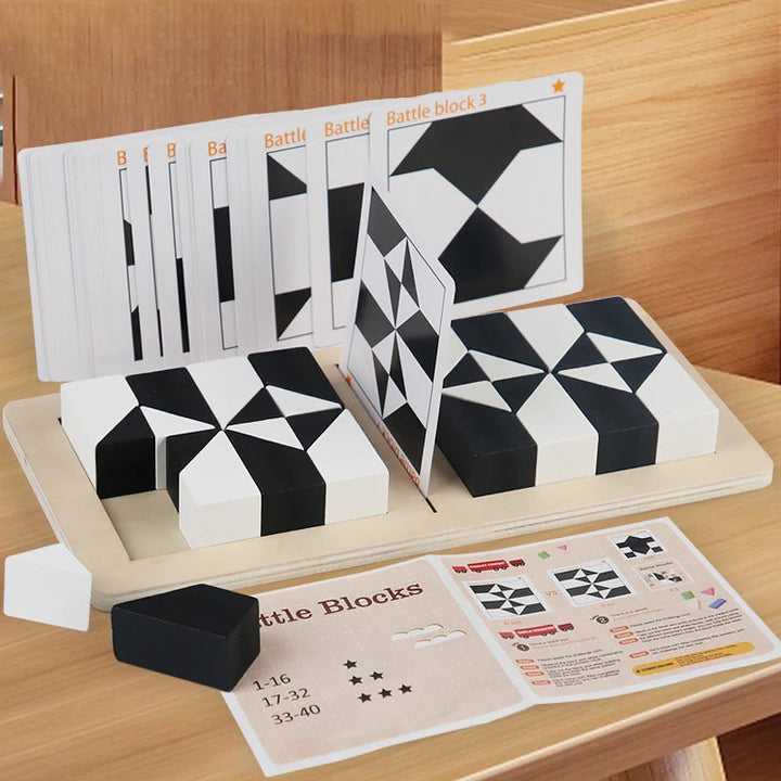Tangram-puslespill fra tre
