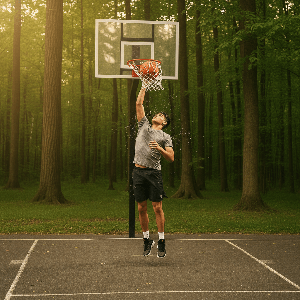 Skanto | NETFORCE – Tungt basketballnett for utendørs kurver
