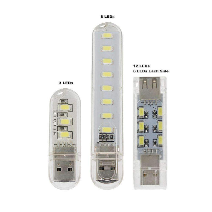 Skanto | Mini USB LED Nattlys - Kald Hvit Lampe