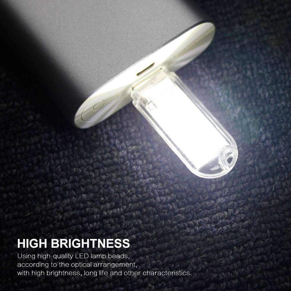 Skanto | Mini USB LED Nattlys - Kald Hvit Lampe