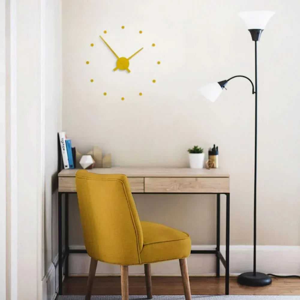 Skanto | Minimalistisk Svart Moderne Veggklokke 40cm
