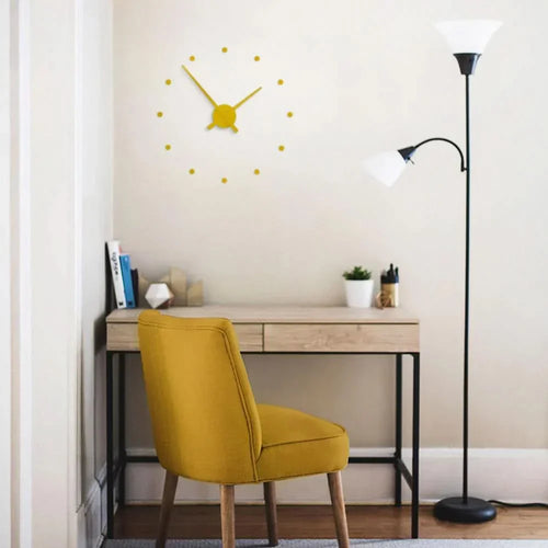 Skanto | Minimalistisk Svart Moderne Veggklokke 40cm