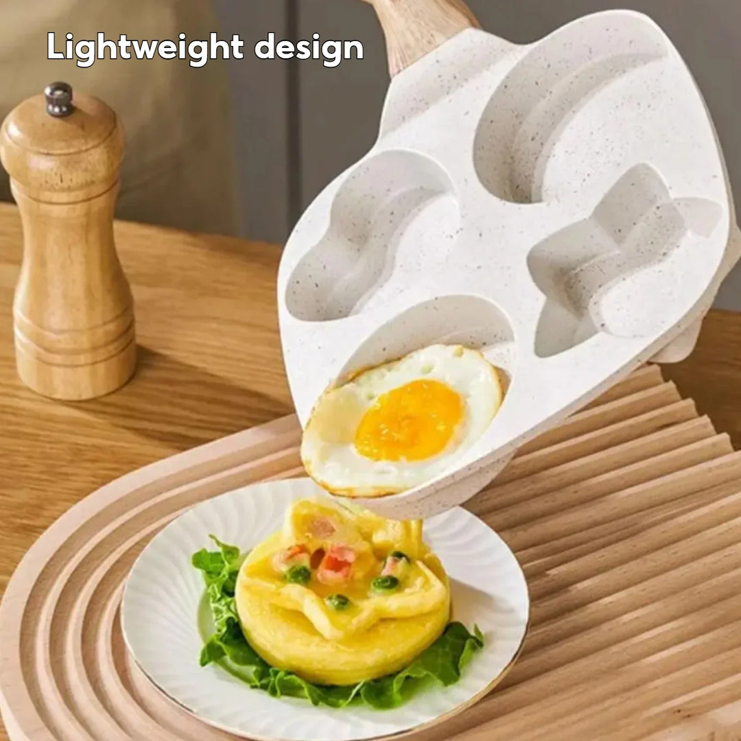 Non stick Mini Frokost Stekepanne Medisinsk Stein Tre former | Skanto