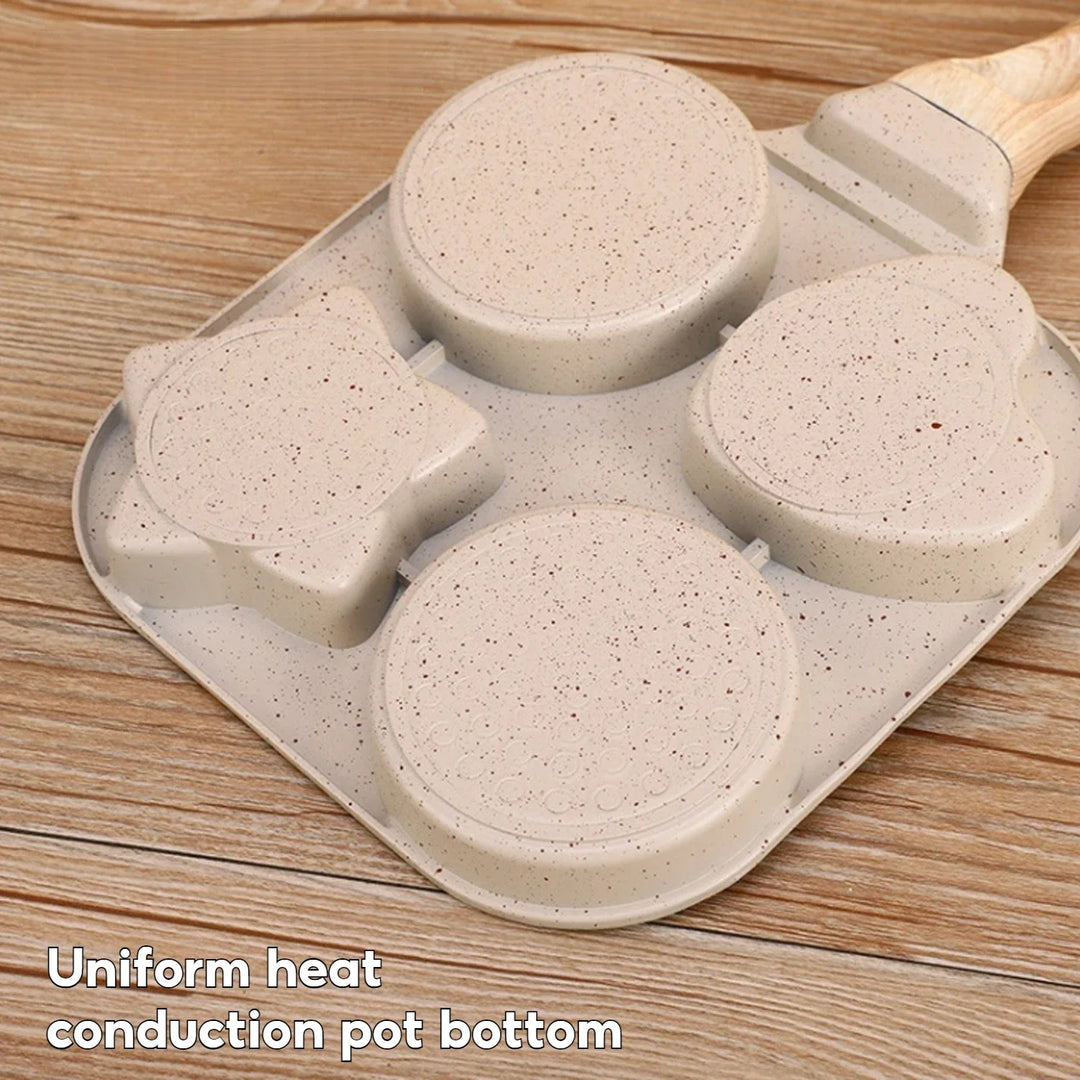 Non stick Mini Frokost Stekepanne Medisinsk Stein Tre former | Skanto