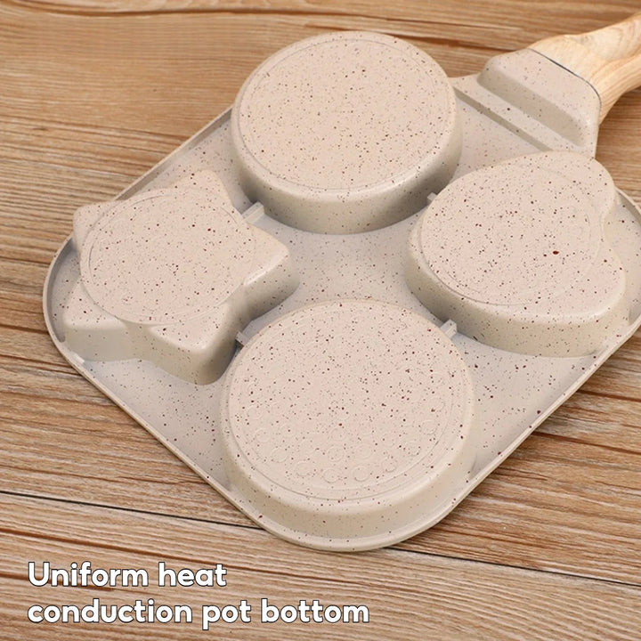 Non stick Mini Frokost Stekepanne Medisinsk Stein Tre former | Skanto