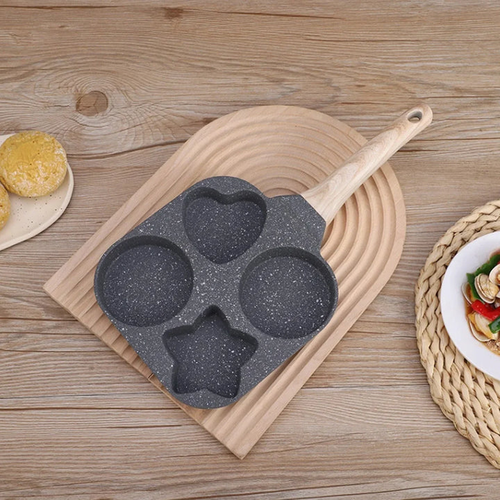 Non stick Mini Frokost Stekepanne Medisinsk Stein Tre former | Skanto