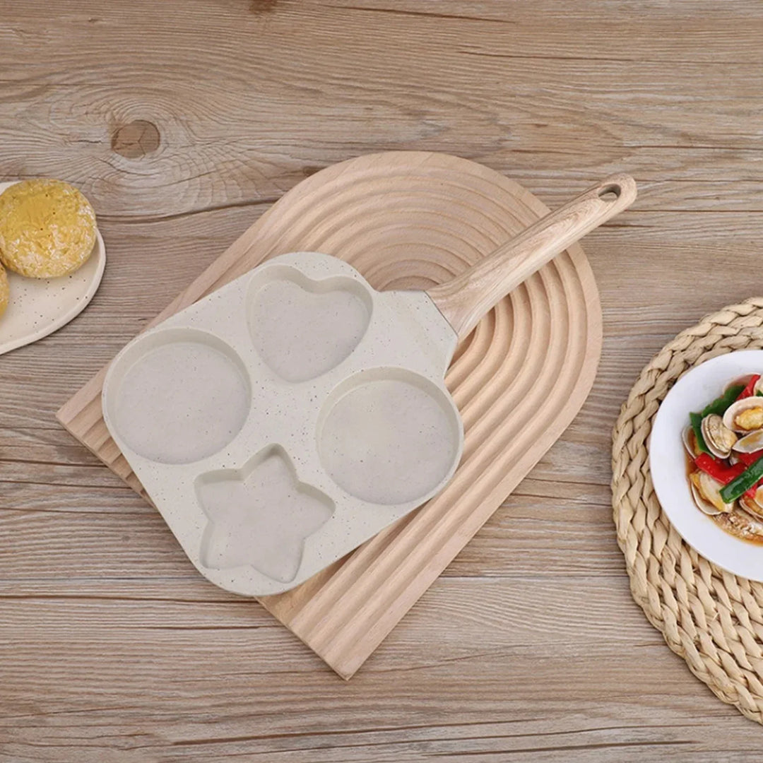 Non stick Mini Frokost Stekepanne Medisinsk Stein Tre former | Skanto
