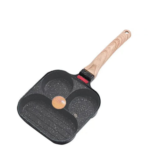 Non-stick egg stekepanne med lokk kjøkken frokost grill panne | Skanto