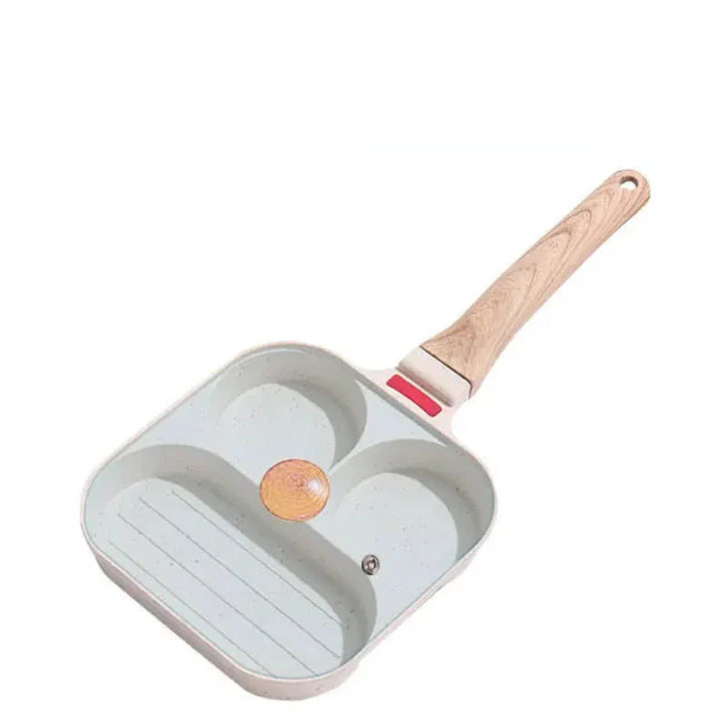 Non-stick egg stekepanne med lokk kjøkken frokost grill panne | Skanto
