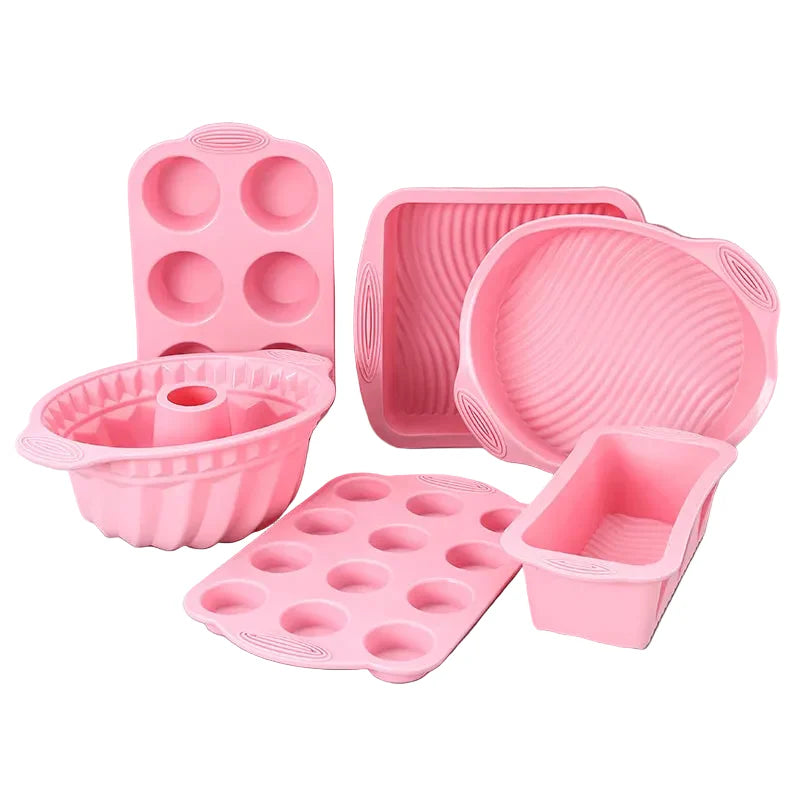 Non-stick silikon bakeverktøy kake muffin brød baking former tilbehør | Skanto