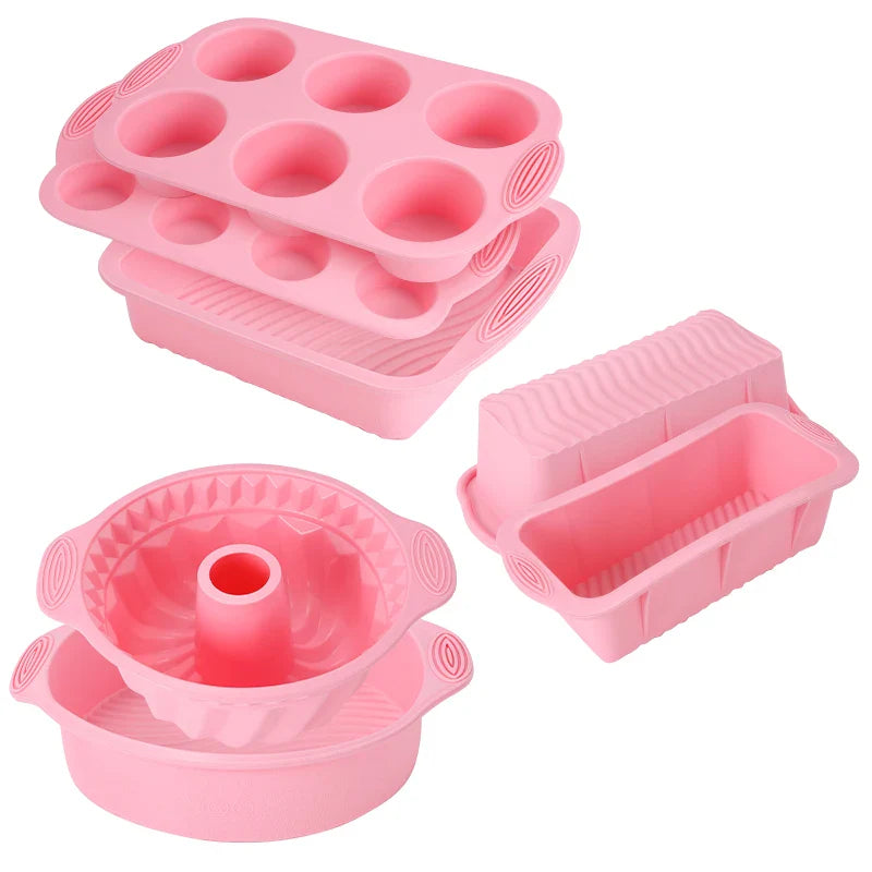 Non-stick silikon bakeverktøy kake muffin brød baking former tilbehør | Skanto