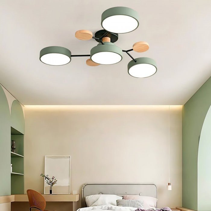 Skanto | Skandinavisk LED Taklampe – Moderne Grenedesign med Varm Hvit Belysning & Energisparende Teknologi