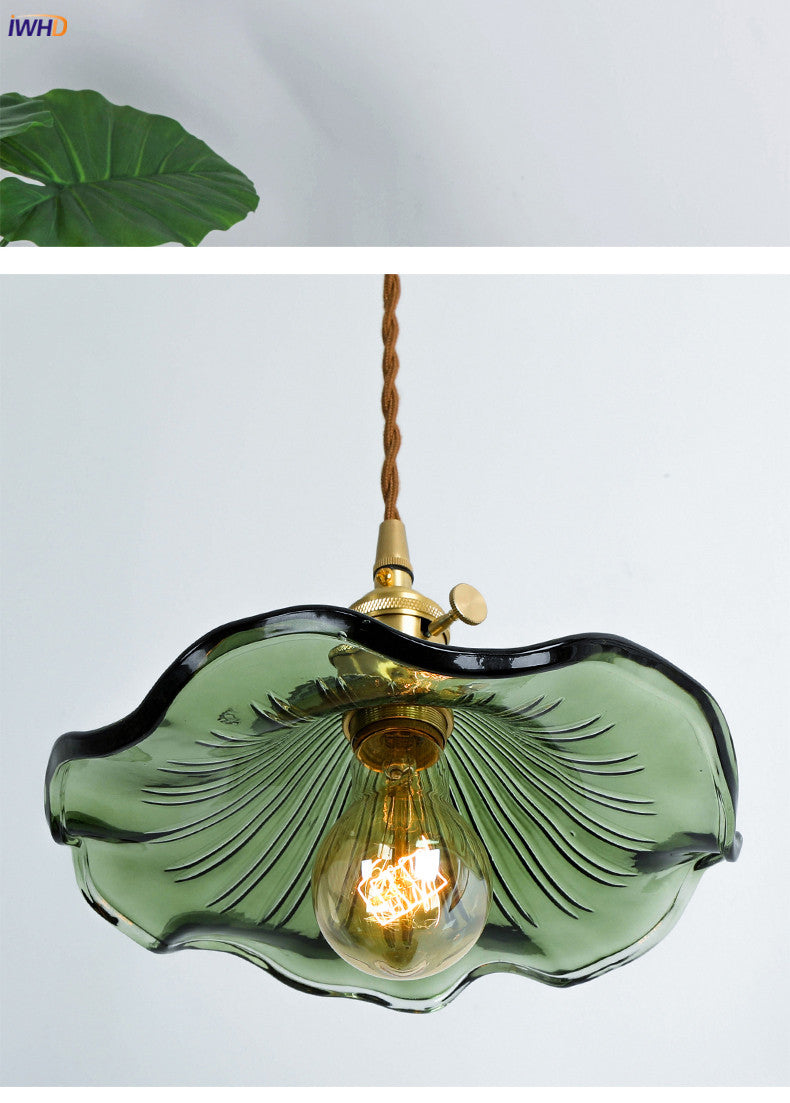 Skanto | NORDISK DESIGN LED HENGENDE LAMPE | FARGET GLASS & KOPPER BELYSNING FOR SOVEROM, STUE & BAR