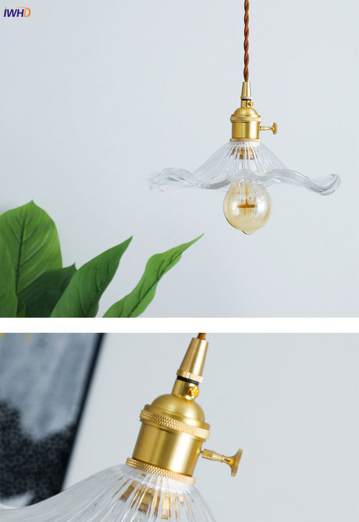 Skanto | NORDISK DESIGN LED HENGENDE LAMPE | FARGET GLASS & KOPPER BELYSNING FOR SOVEROM, STUE & BAR