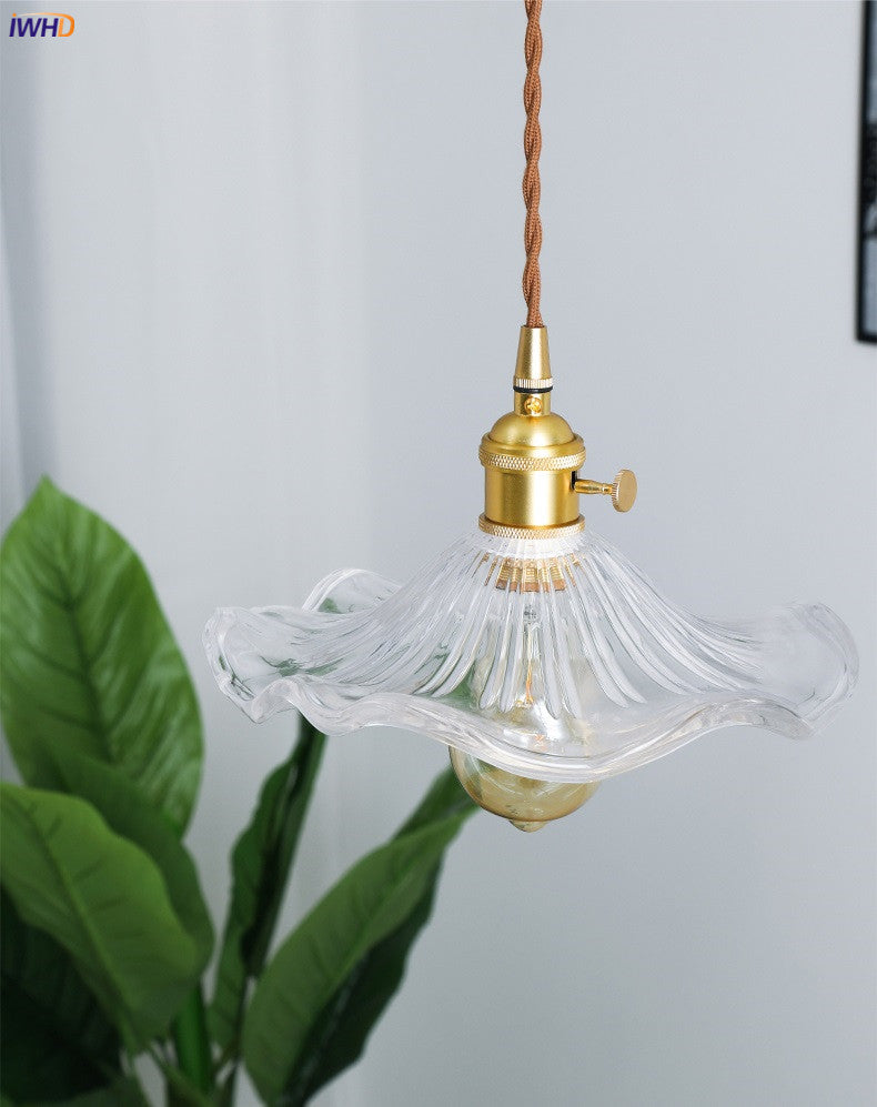 Skanto | NORDISK DESIGN LED HENGENDE LAMPE | FARGET GLASS & KOPPER BELYSNING FOR SOVEROM, STUE & BAR