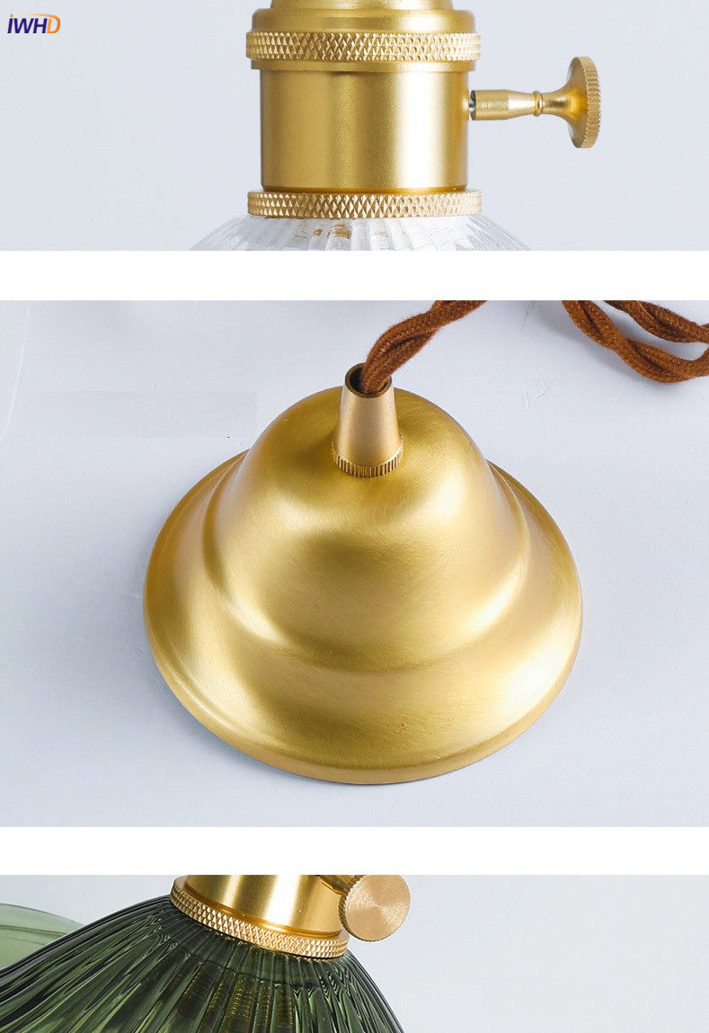 Skanto | NORDISK DESIGN LED HENGENDE LAMPE | FARGET GLASS & KOPPER BELYSNING FOR SOVEROM, STUE & BAR