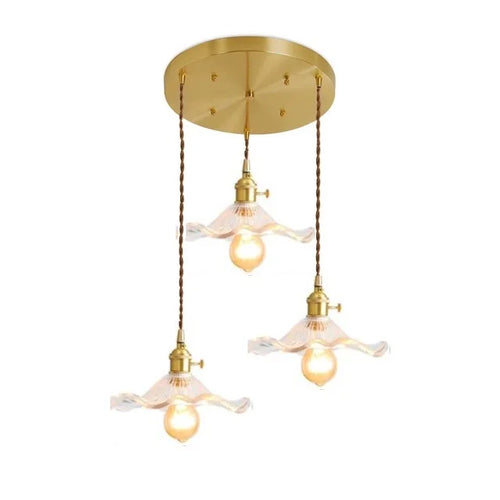 Skanto | NORDISK DESIGN LED HENGENDE LAMPE | FARGET GLASS & KOPPER BELYSNING FOR SOVEROM, STUE & BAR