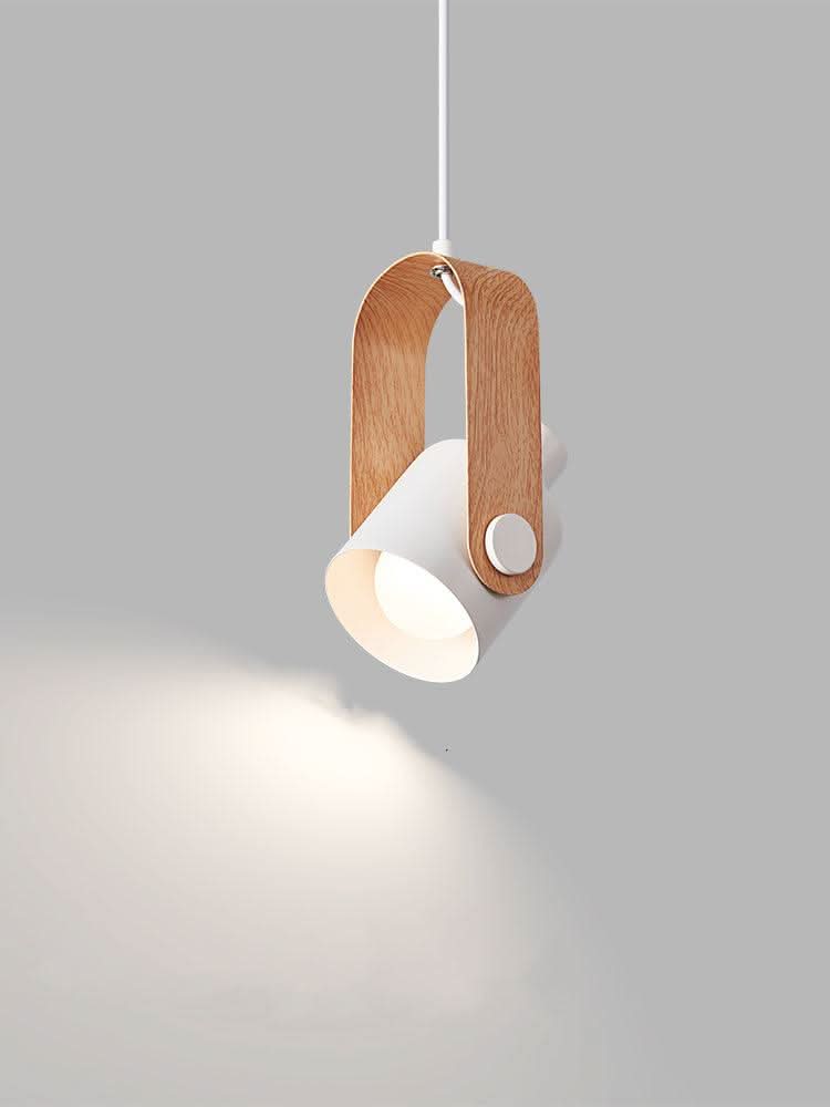 Skanto | Nordisk Tre & Metall Pendellampe – Minimalistisk Hengende Lys