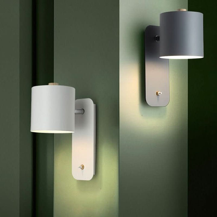 Moderne skandinaviske LED-Wandleuchte med Schalter