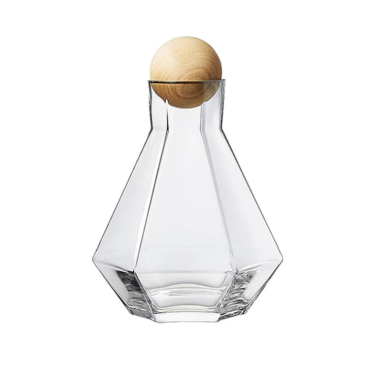 Nordisk prismatic vannkanne Glass karaffel Tredeksel desiliter Glass | Skanto