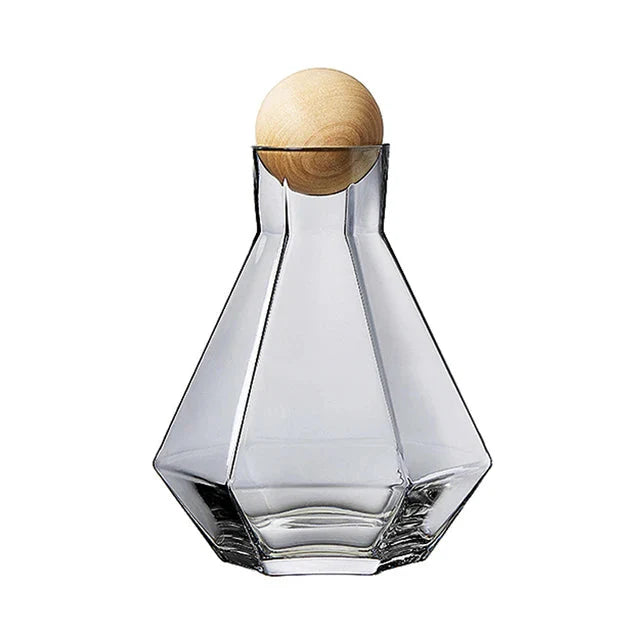 Nordisk prismatic vannkanne Glass karaffel Tredeksel desiliter Glass | Skanto