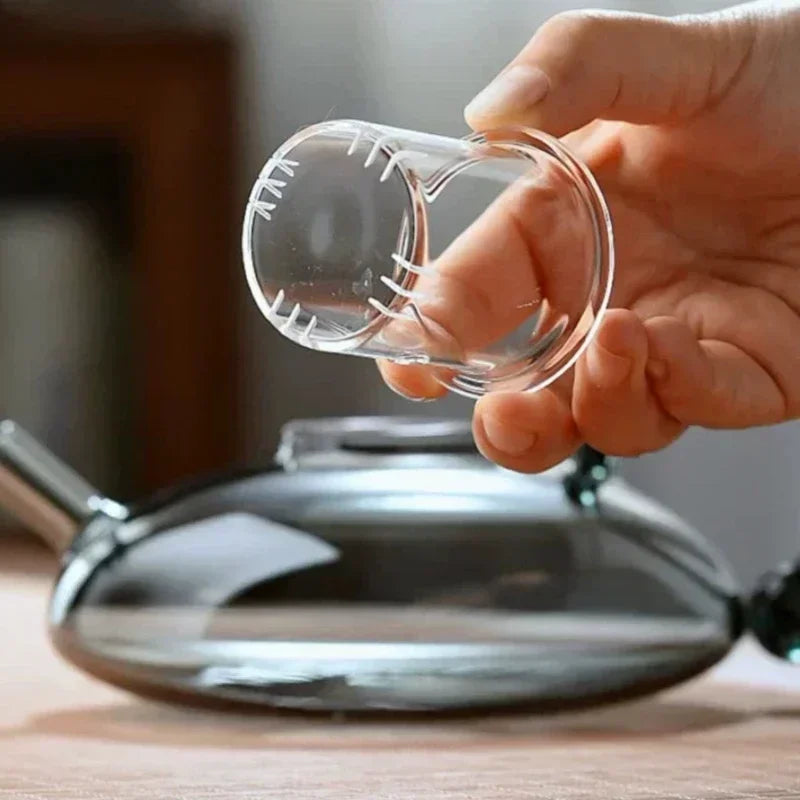 Nordisk stil varmebestandig glass te-kanne med infusjon tepotte sett | Skanto