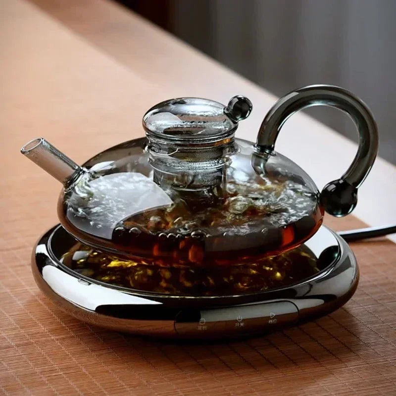 Nordisk stil varmebestandig glass te-kanne med infusjon tepotte sett | Skanto