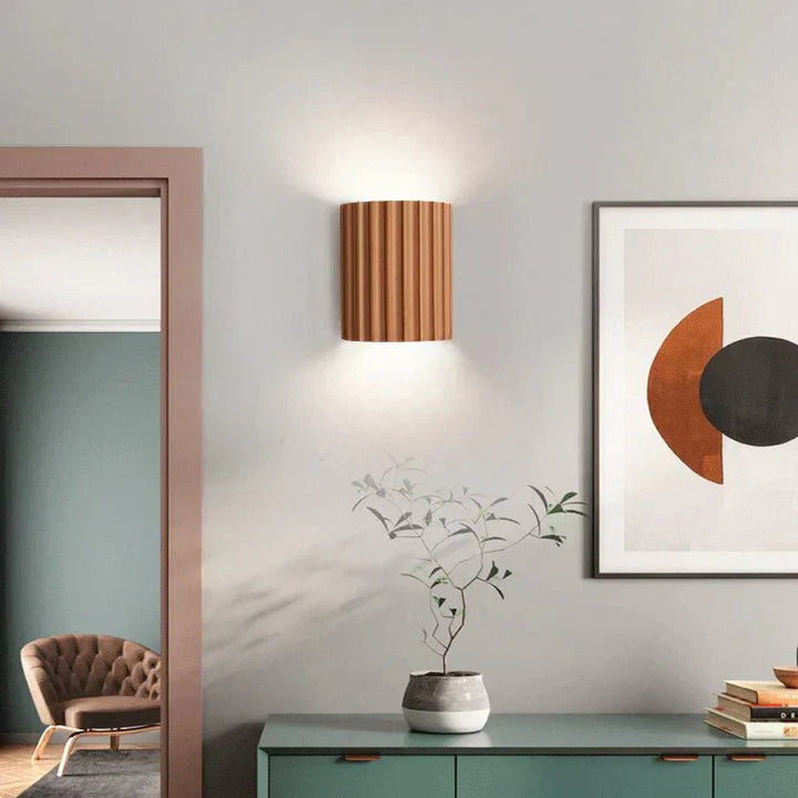 Skanto | SKYLUMEN – Moderne Harpiks Vegglampe med Ambient LED-glød