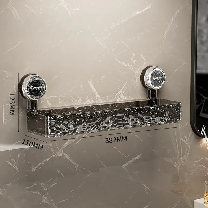 NordicGrip Wandregal – Bohrfreies, mit Saugnäpfen befestigtes Regal für Bad, Küche og Büro