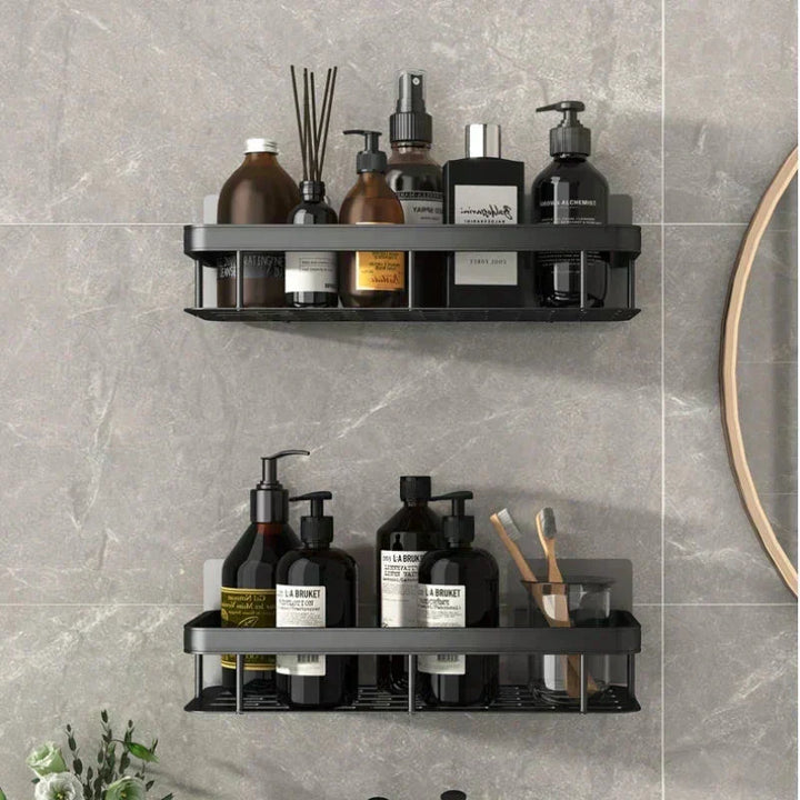 NordicShelf Badezimmer-Kleberegal – Stilvolle Aufbewahrung ohne Bohren