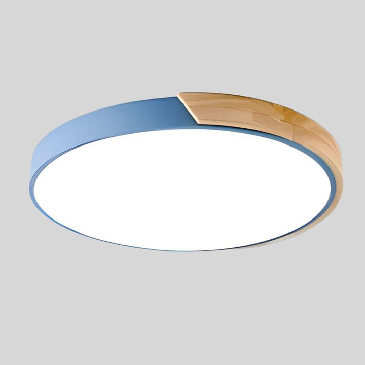 Skanto | Nordic Wood LED Taklampe – Macaron Design, 23–30cm