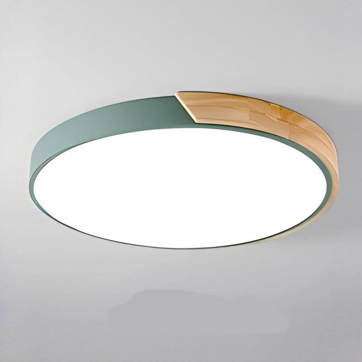 Skanto | Nordic Wood LED Taklampe – Macaron Design, 23–30cm