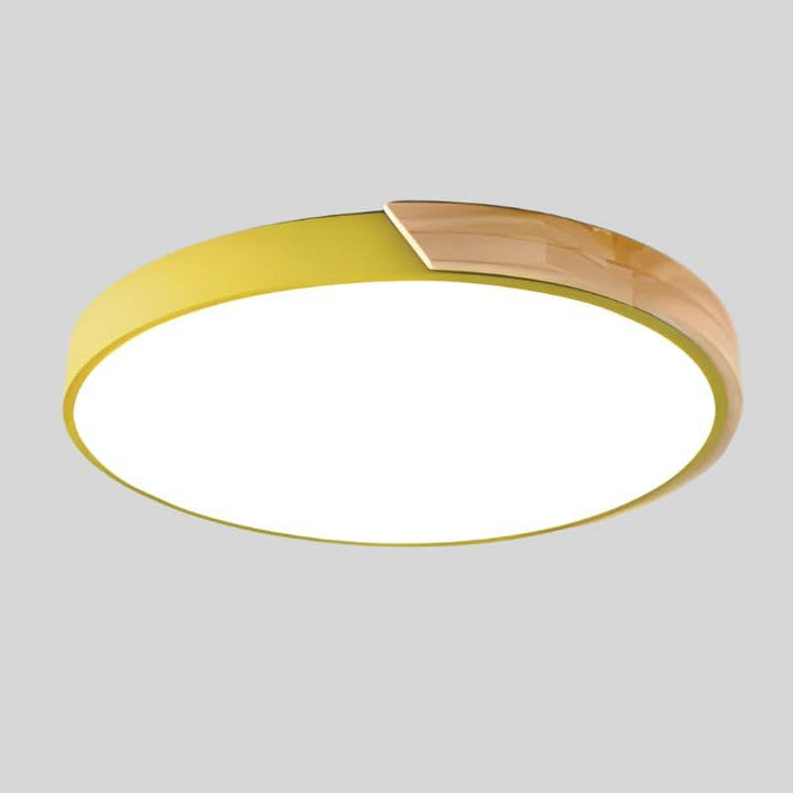 Skanto | Nordic Wood LED Taklampe – Macaron Design, 23–30cm