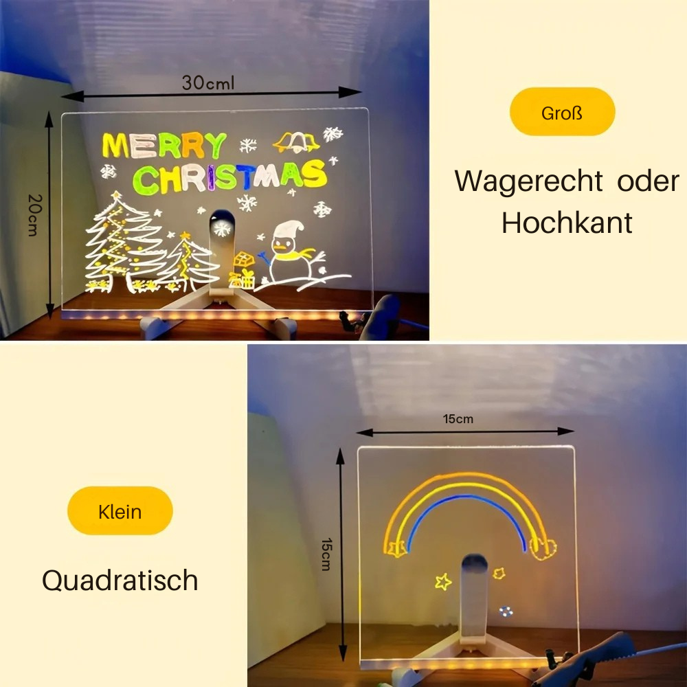 Skanto | LumiArt LED skilt | Kreativt tegnebrett for strålende kunstverk