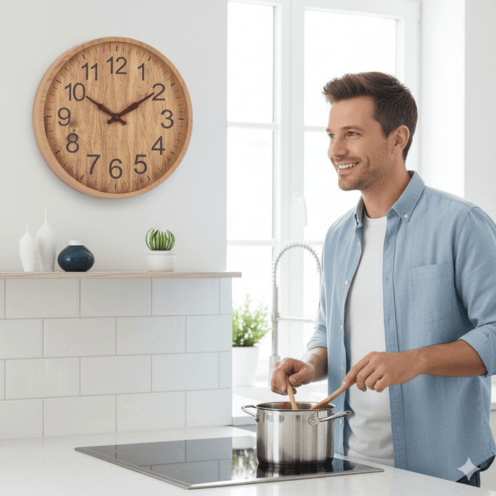 OAKTICK – Geräuschlose Holzwanduhr mit natürlichem Charme