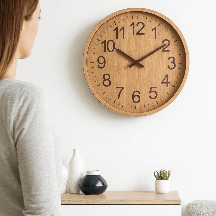 OAKTICK – Geräuschlose Holzwanduhr mit natürlichem Charme