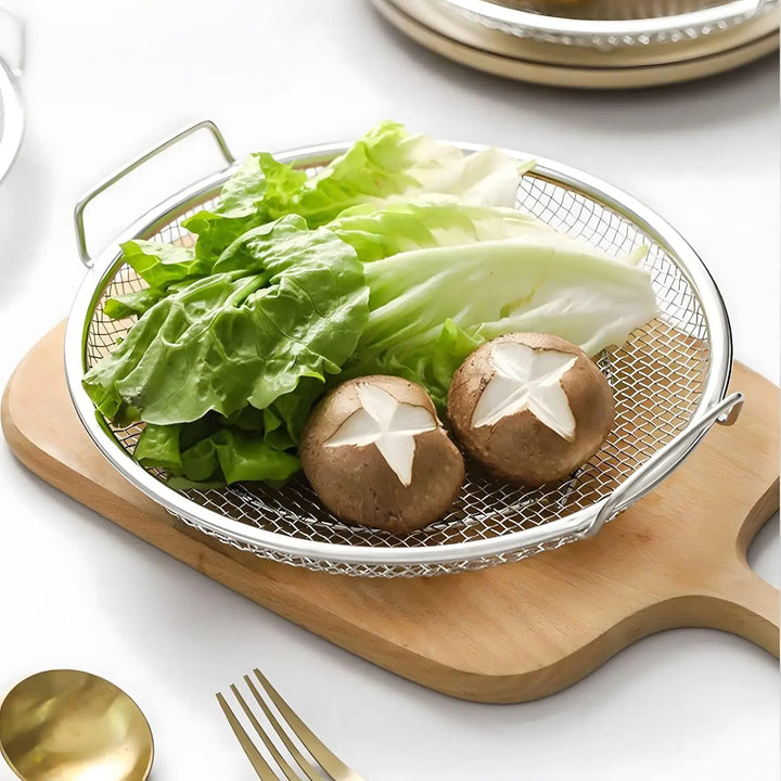 Olje Filterbrett Rustfritt Stål Air Fryer Mesh Pan Dreneringskurv | Skanto