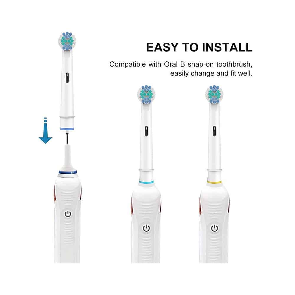 4 deler. Tannbørstehoder for Oral-B | Skanto