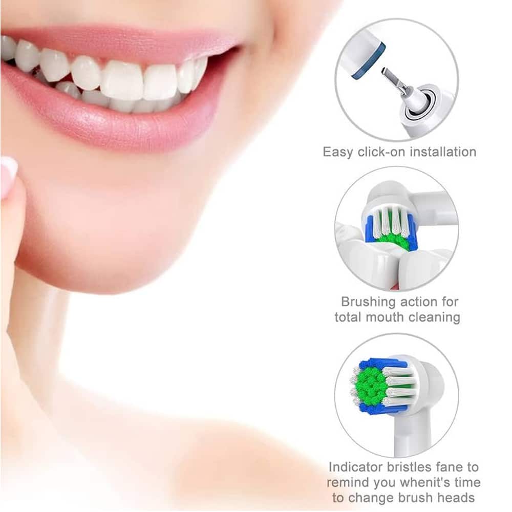 4 deler. Tannbørstehoder for Oral-B | Skanto