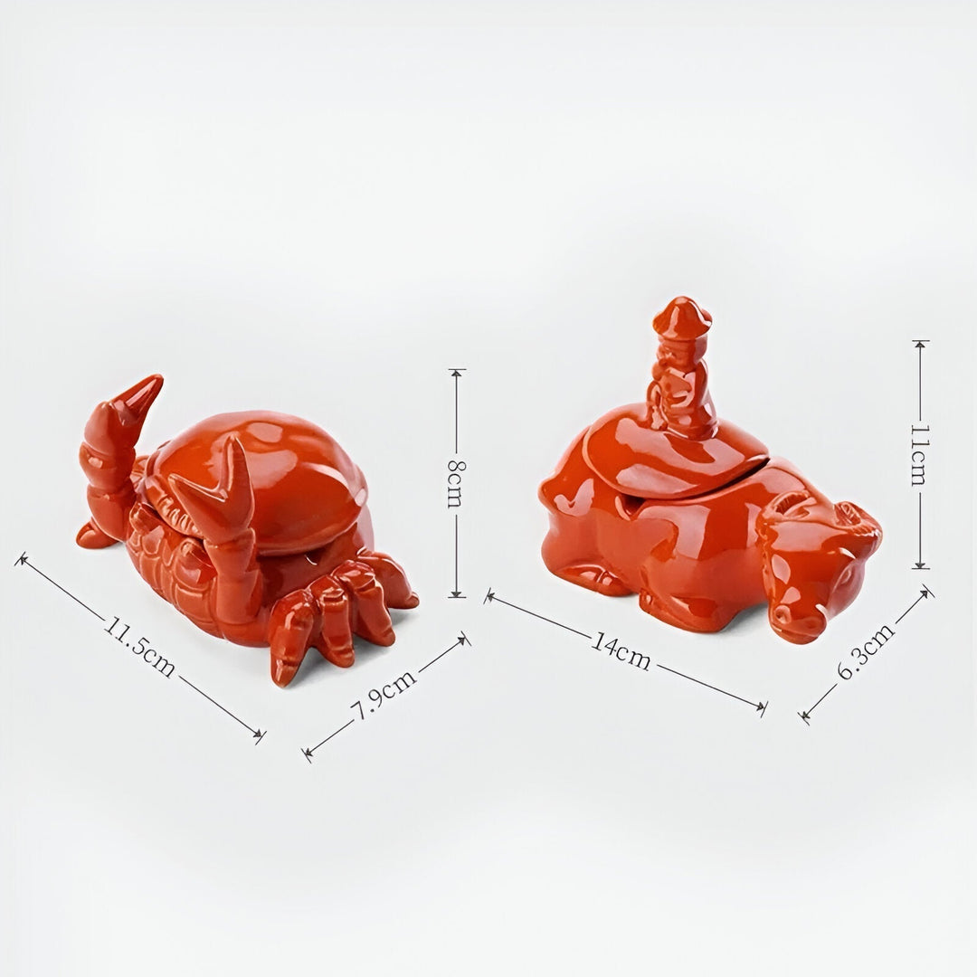 Skanto | CeramiQ – Luksus Askebeger i Orientalsk Stil med Unik Krabbe Design