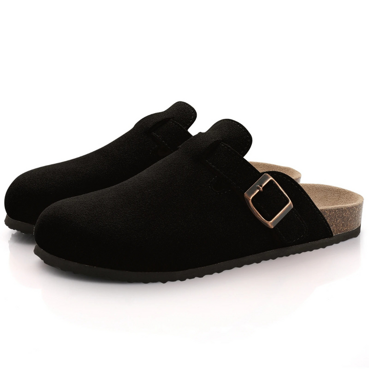 Skanto | Herresandaler FootRest med fleece og korksåle