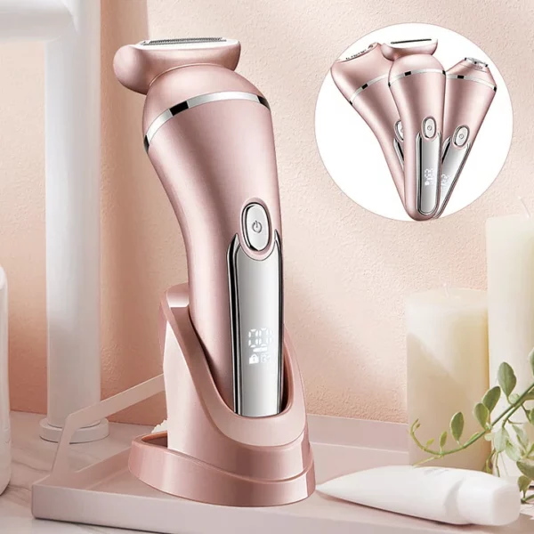 Skanto | SkinGlide 3-i-1 Elektrisk Barbermaskin – Vanntett og Oppladbar