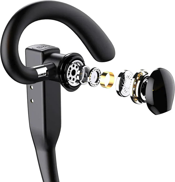 Skanto | Bluetooth 5.1 Støydempende Hodetelefoner | Dobbelt Mikrofon, Ergonomisk Design & Håndfri Også for Profesjonelle