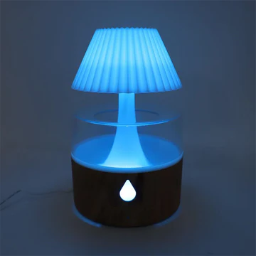 Skanto | Regnsky Luftfukter - Kaldt tåke Aromaterapi Diffuser, USB-drevet med Nattlys