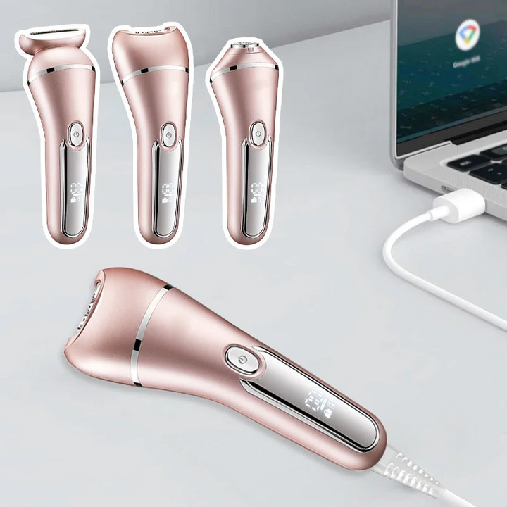 Skanto | SkinGlide 3-i-1 Elektrisk Barbermaskin – Vanntett og Oppladbar