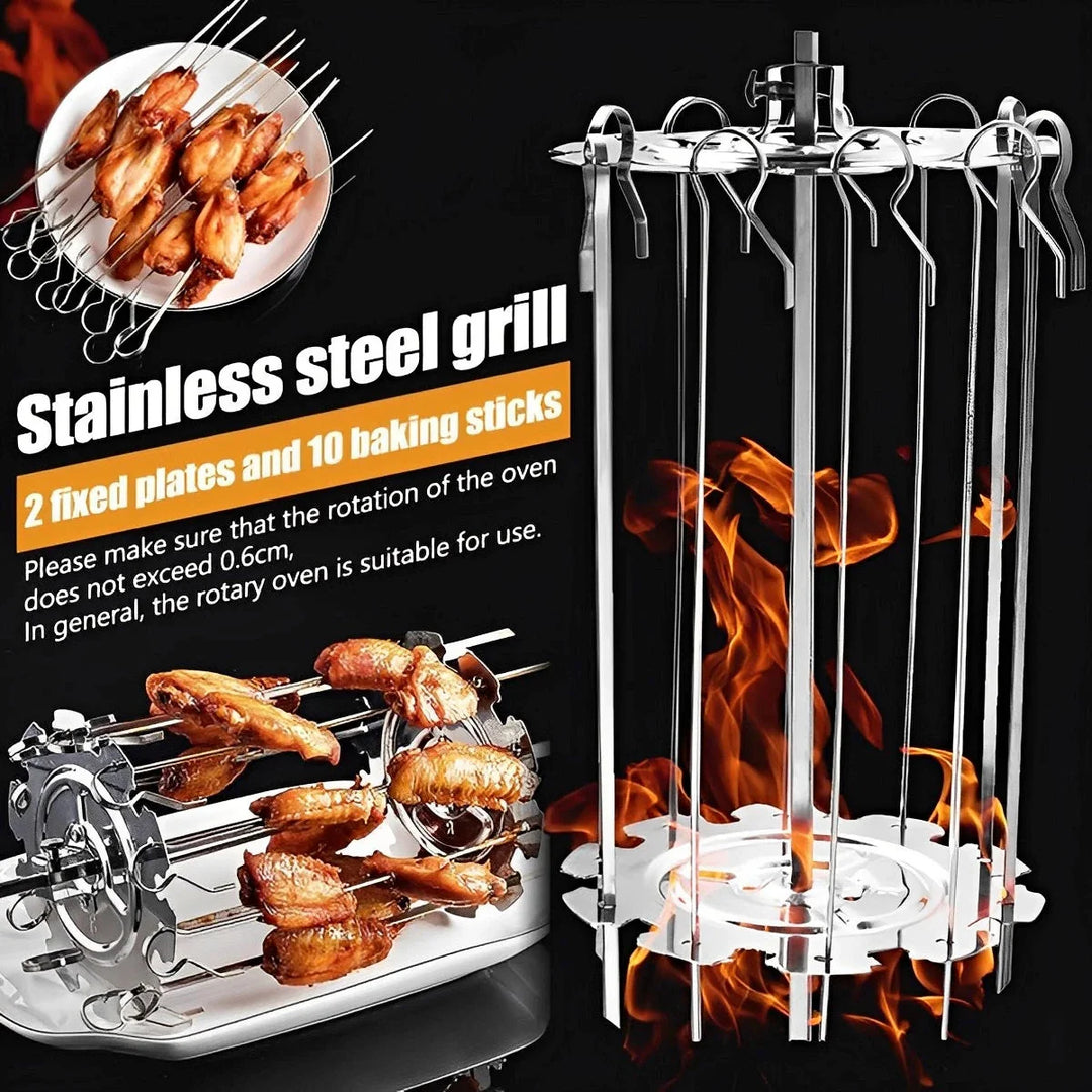 Ovn Grill Bur Stål Kjøtt Spyd Bur Varmebestandig Spyd | Skanto